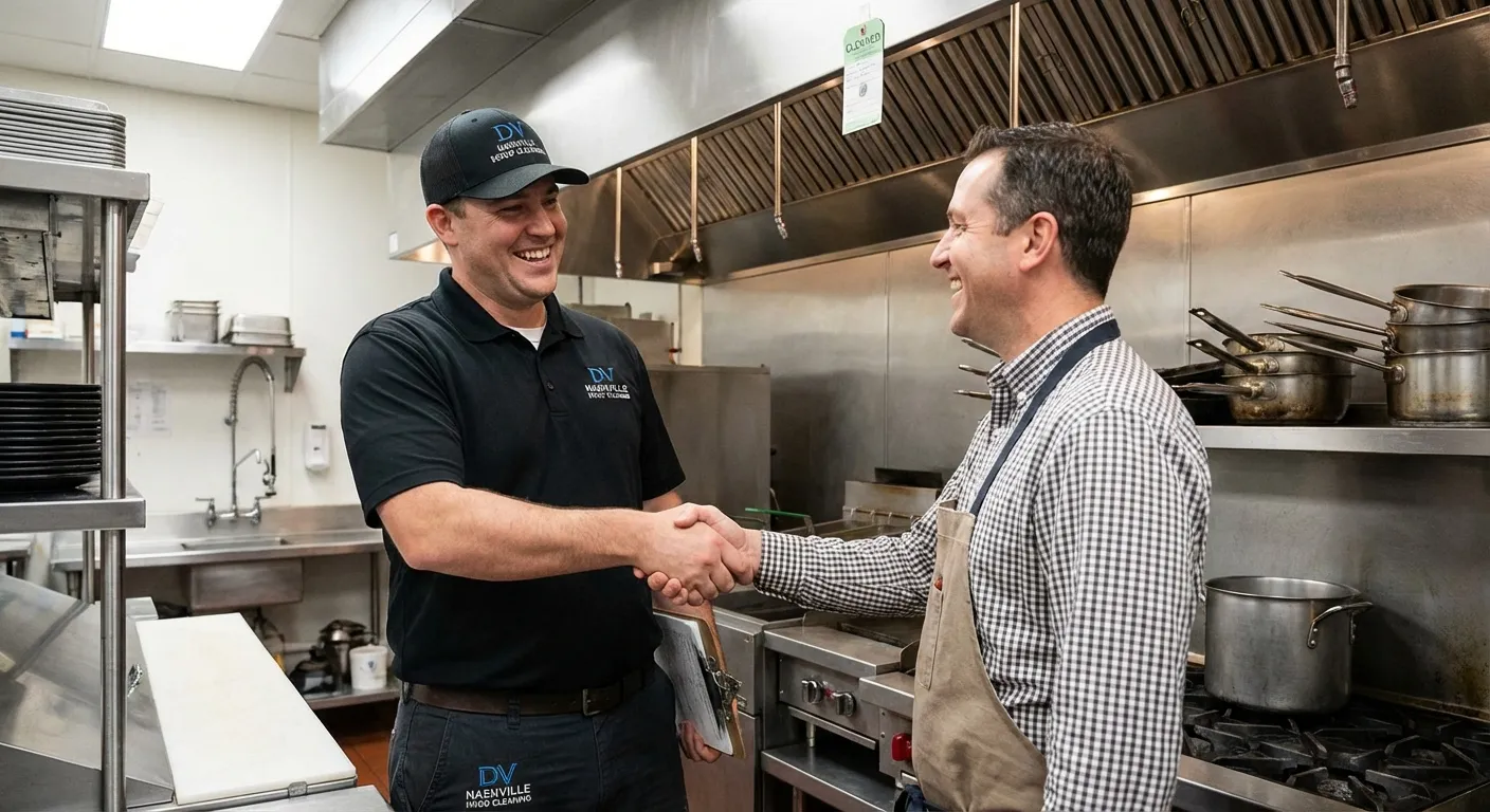 Before and after exhaust hood cleaning results in Memphis